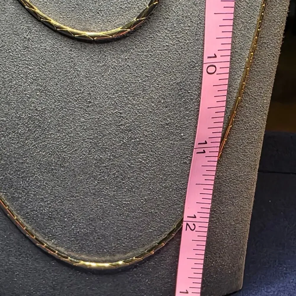 Sarah Coventry Double Chain Layered Necklace Long 24-26" Gold Tone 334 - Picture 4 of 9